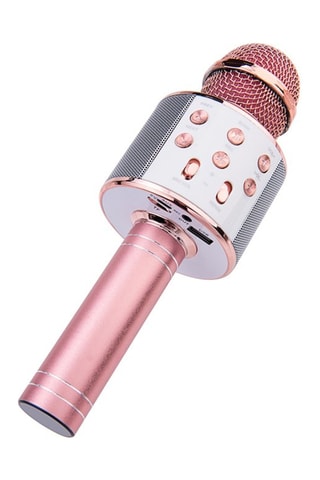 Micro karaoke Bluetooth con funzione registrazione e scheda micro SD - Dorato rosa - TechKidz
