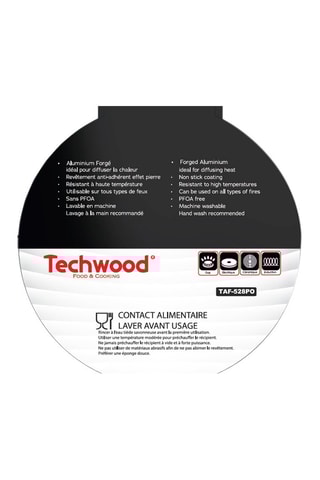 Poêle en aluminium forgé revêtement marbre Silver - 28 cm