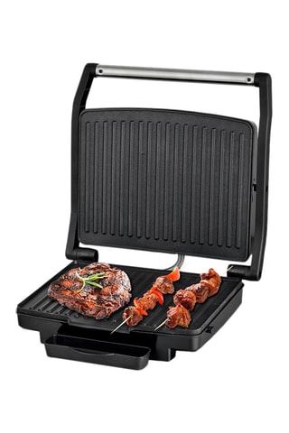 Gril viande et panini en acier inoxydable