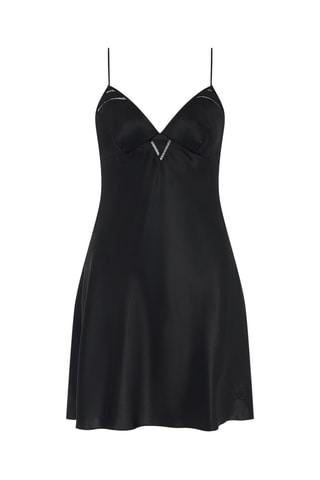 Picardías de seda - Negro - Chantelle