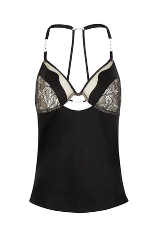 Top de pijama de seda - Negro - Chantelle X