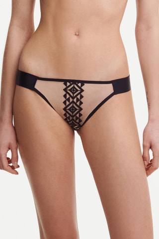 Braga brasileña Traxx - Beige y negro - Chantelle