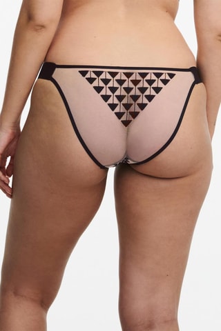 Braga brasileña Traxx - Beige y negro - Chantelle