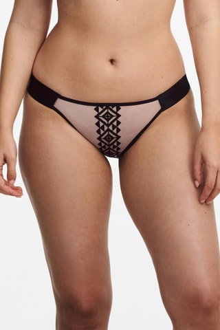 Braga brasileña Traxx - Beige y negro - Chantelle