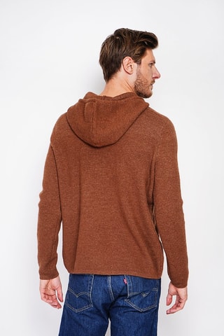 Maglia con cappuccio - Marrone