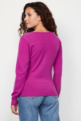 Maglia in cashmere - Fucsia