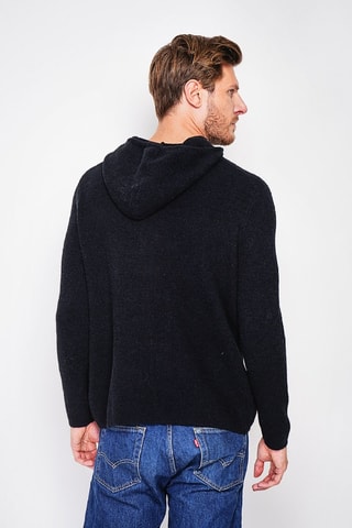 Maglia con cappuccio - Nero