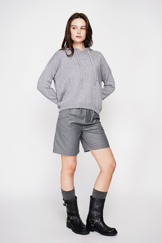 Maglia con cappuccio - Grigio