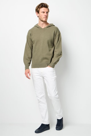 Maglia con cappuccio - Kaki