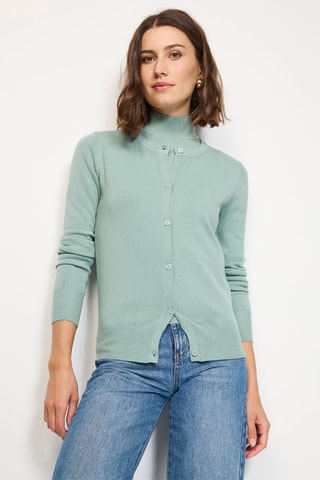 Maglia e cardigan in misto cashmere - Verde
