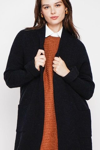 Cardigan lungo - Nero