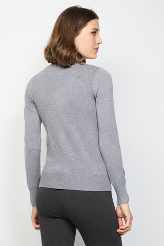 Cardigan - Grigio chiaro melange