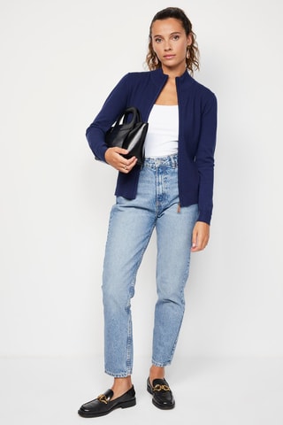 Cardigan in cashmere - Navy