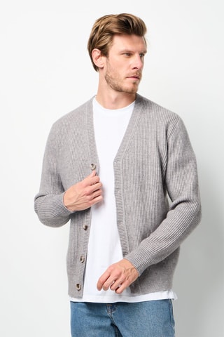 Cardigan - Grigio melange