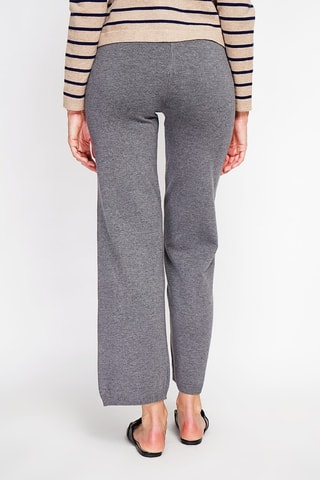 Pantalon wide legs - Gris chiné