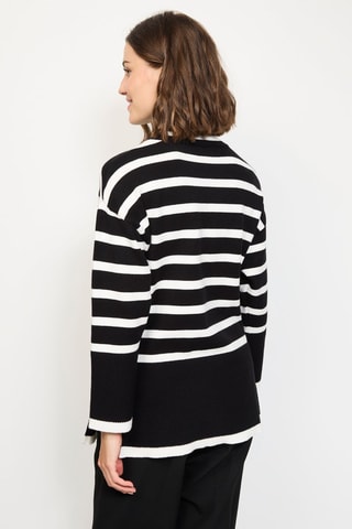 Tunica in misto cashmere - Nero e bianco