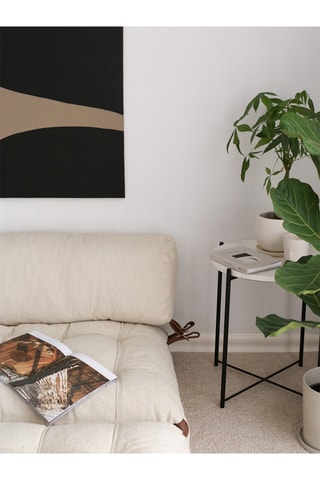 Chauffeuse convertible - 2 places Crème - En polyester