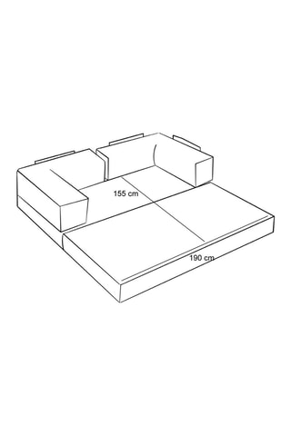 Canapé modulable convertible Comfort - Marron - 3 places - En tissu chenille