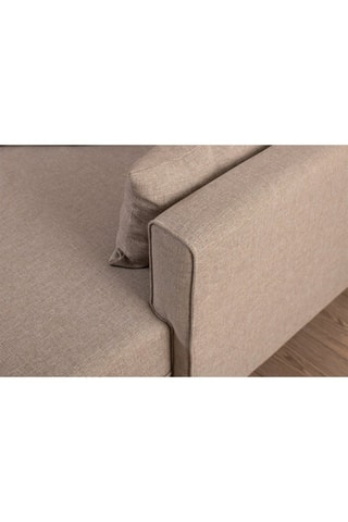 Canapé d'angle droit convertible Bella Corner Taupe