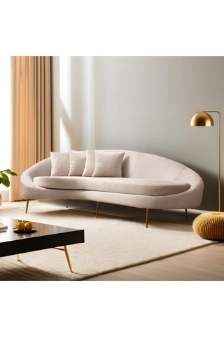 Canapé Eses - Beige - 3 places