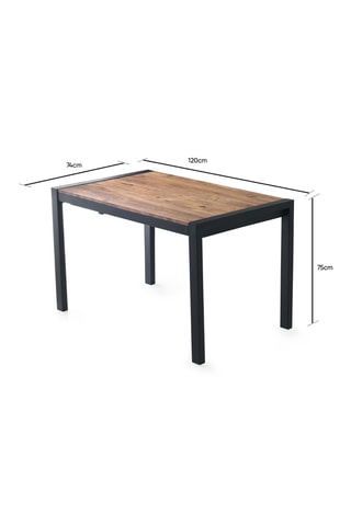 Table à manger extensible - 120 à 187 cm