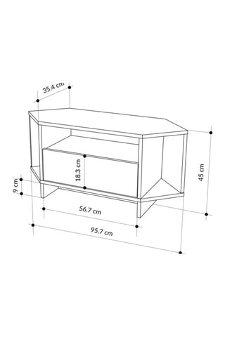 Meuble TV - 95,7 x 45 x 35,4 cm