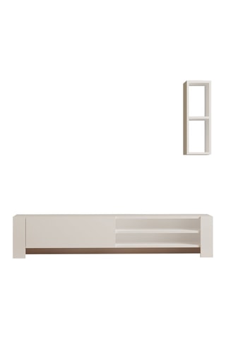 Meuble TV 2 abattants - 160 x 33 x 34 cm