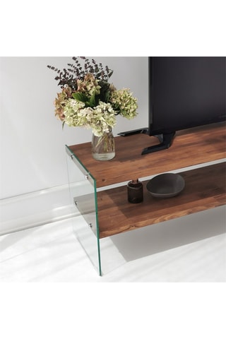 Meuble TV Aqua TV  - Structure en bois massif - 140 x 45 x 35  cm