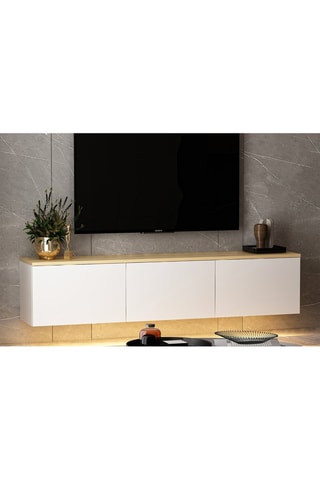 Meuble TV 3 abattants Neon - 160 x 35 x 32 cm