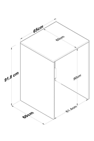 Cadre de machine à laver KD103 - 65 x 91,8 x 60 cm
