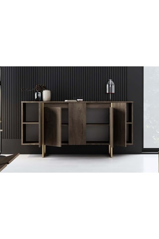 Buffet 4 portes - 160 x 35 x 80 cm 