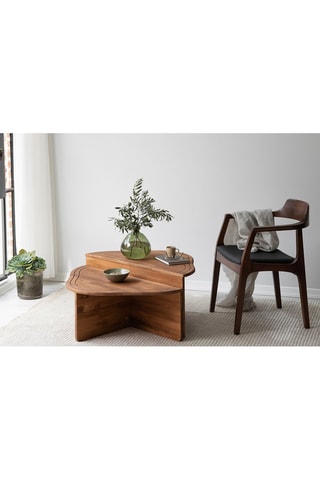 Table basse  - Structure en bois - 90 x 32 x 45 cm