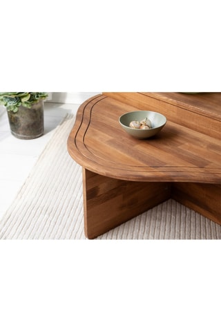 Table basse  - Structure en bois - 90 x 32 x 45 cm