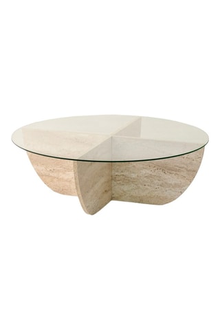 Table basse en verre Lily - 90 x 30 x 1,8 cm