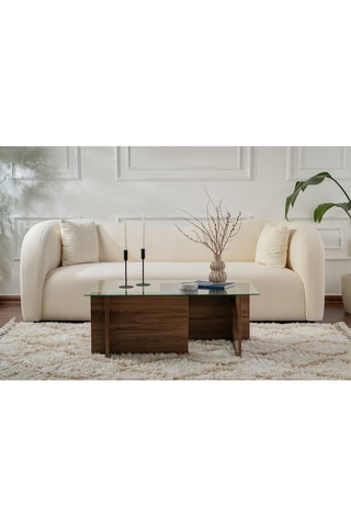 Table basse en verre Vetrino - 105 x 40 x 65 cm