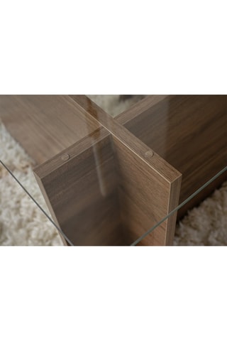 Table basse en verre Vetrino - 105 x 40 x 65 cm