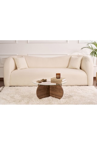 Table basse  en verre Aeris - 75 x 75 x 35 cm