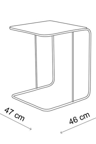 Table d'appoint - 47 x 57 x 46 cm