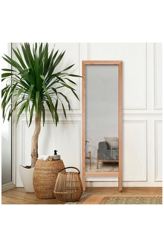 Miroir en bois Cheval - 45 x 145 cm - Naturel