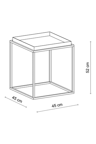 Table basse - 45 x 52 x 45 cm