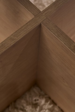 Table basse en verre - 75 x 35 x 75 cm