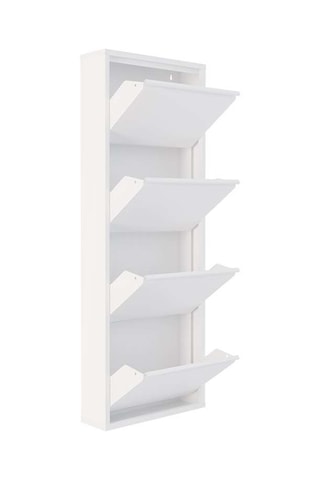 Meuble à chaussures 4 abattants - 136 x 15 cm