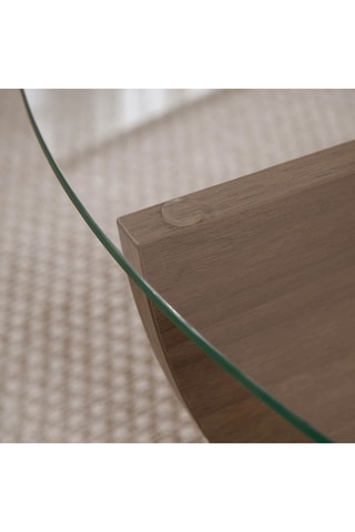 Table basse en verre - 90 x 30 x 90 cm