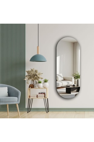Miroir - 52 x 135 cm - Gris clair
