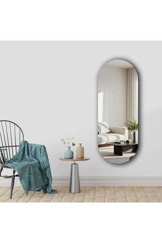 Miroir - 52 x 135 cm - Gris clair