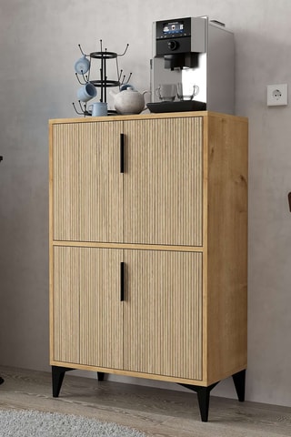 Armoire 4 portes - 72 x 114 x 36,5 cm