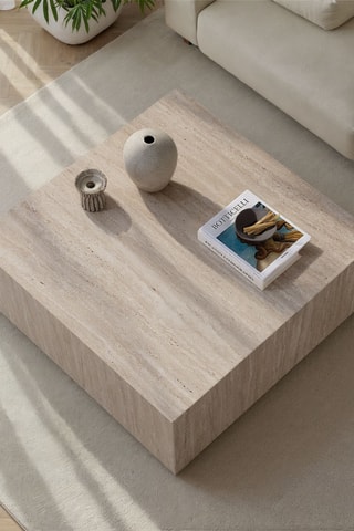 Table basse à roulettes - 90 x 35 x 90 cm