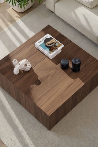 Table basse à roulettes - 90 x 35 x 90 cm