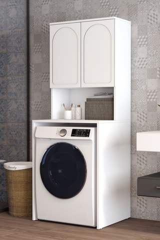 Armoire pour lave-linge 2 portes - 70 x 183,5 x 60 cm