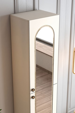 Meuble à chaussures 1 porte - 45 x 200,6 x 37 cm